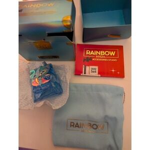 Rainbow‎ High mini doll Gabriella blue backpack bag with box & COA fits Barbie